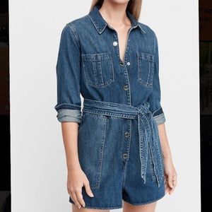 Denim Romper NWT